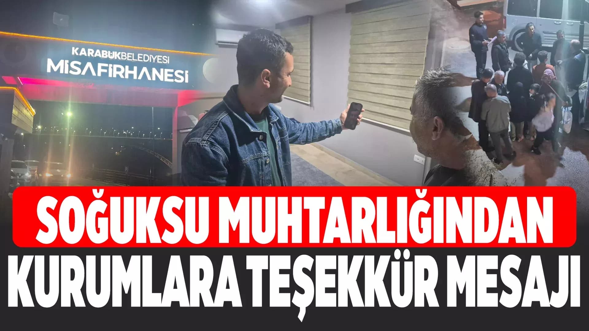 Soğuksu Mahallesi Muhtarlığından Teşekkür Mesajı