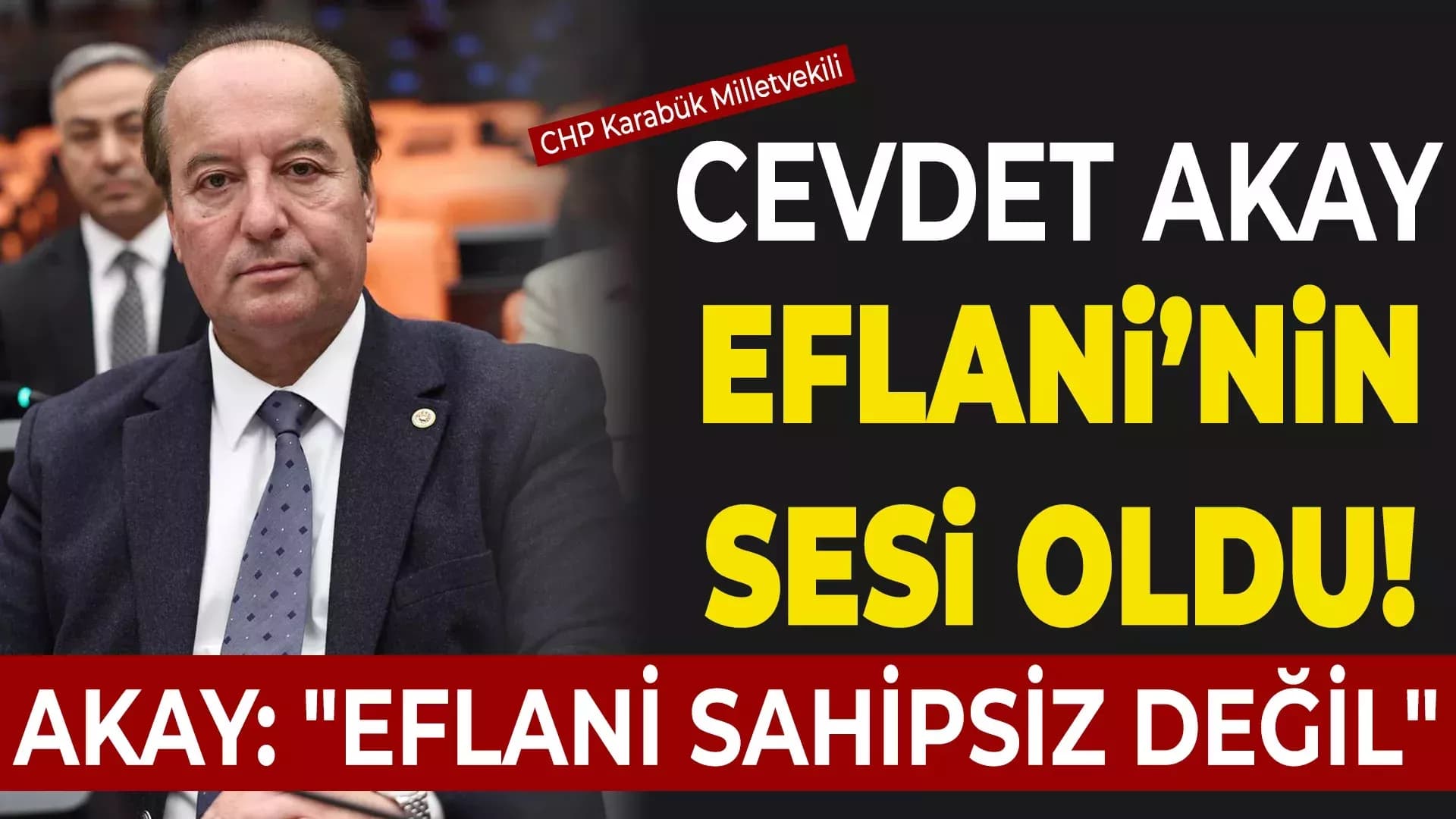 CHP Milletvekili Akay TBMM'de Eflani'nin Sesi Oldu