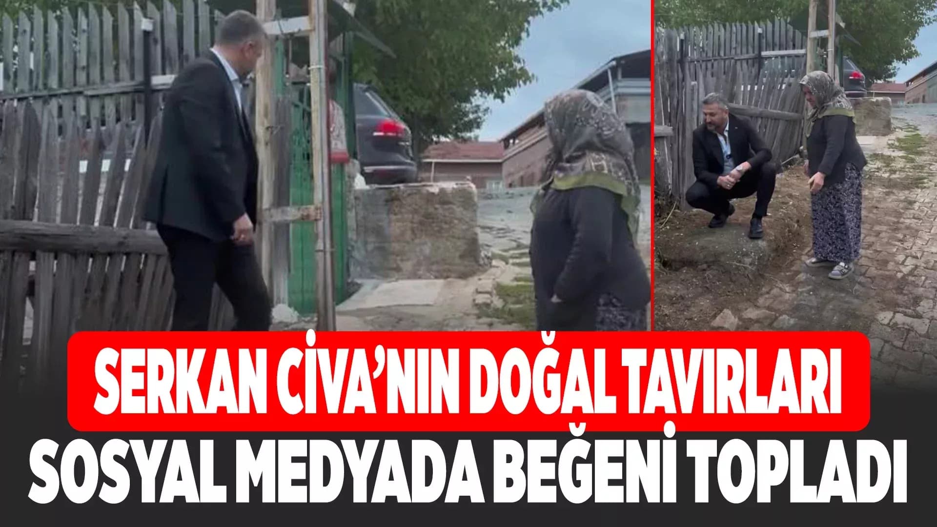 Başkan Civa'nın samimi tavırları sosyal medyada ilgi görüyor