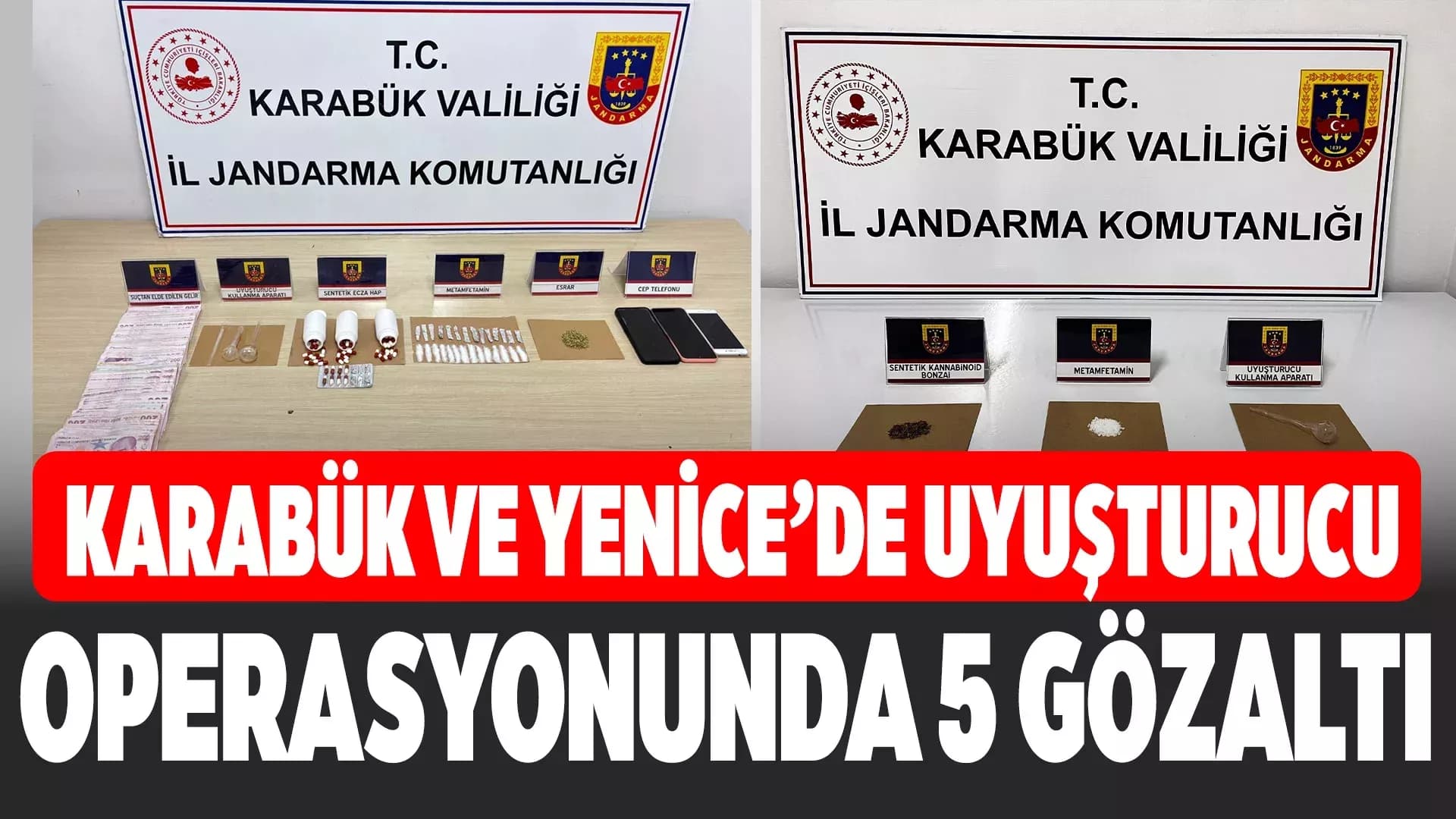 Karabük’te Jandarmadan Uyuşturucu Operasyonu