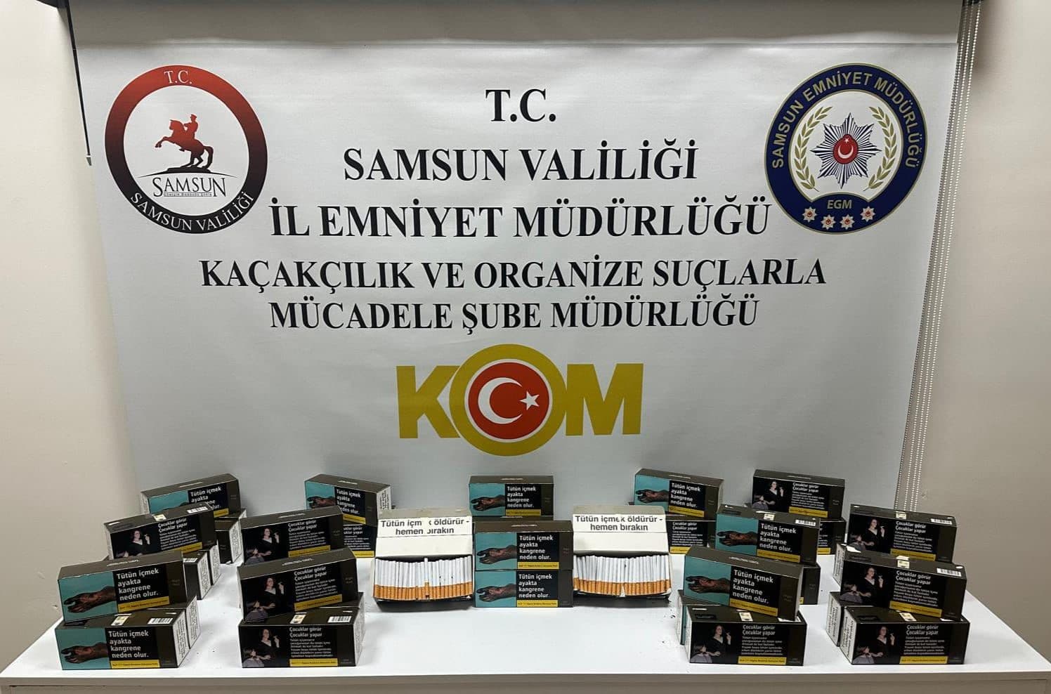 Samsun’da kaçak tütün operasyonu