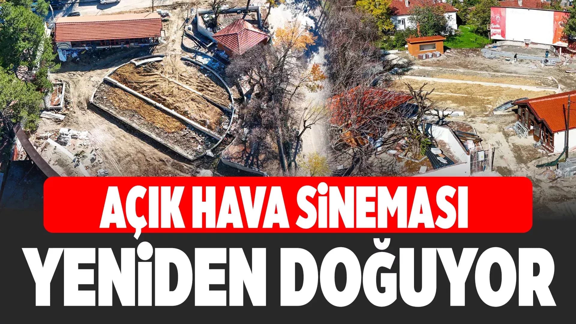 Yenişehir Açık Hava Sineması’ndaki Çalışmalar Devam Ediyor