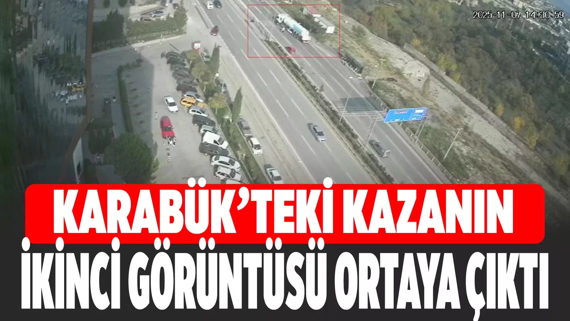 Karabük'te iki motosikletlinin yaralandığı kazada yeni görüntüler ortaya çıktı