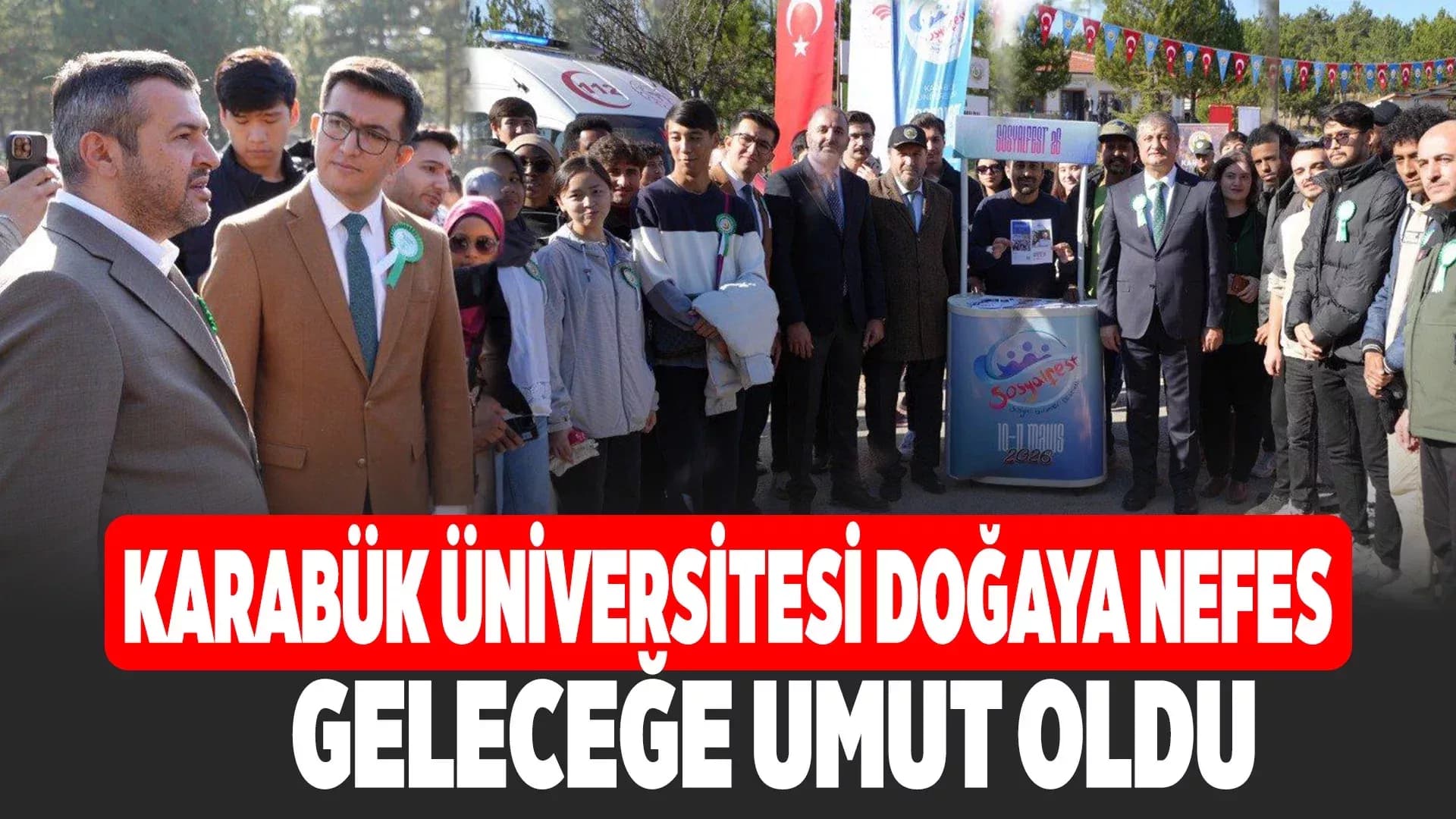 Karabük Üniversitesinde 11 Kasım Ağaçlandırma Günü İçin Anlamlı Etkinlik