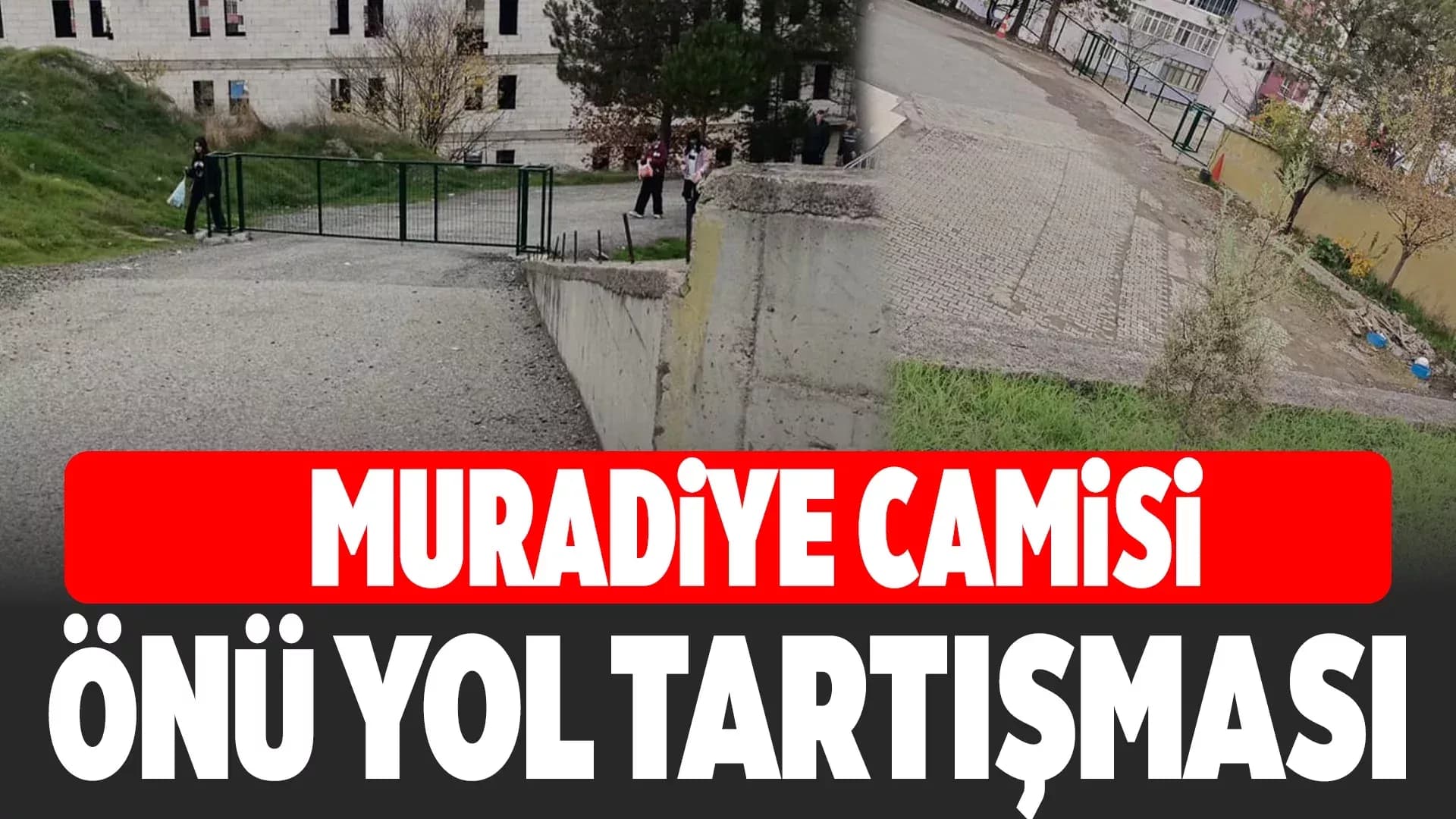 Yolu Kapatıp Cami Bahçesi Yaptılar
