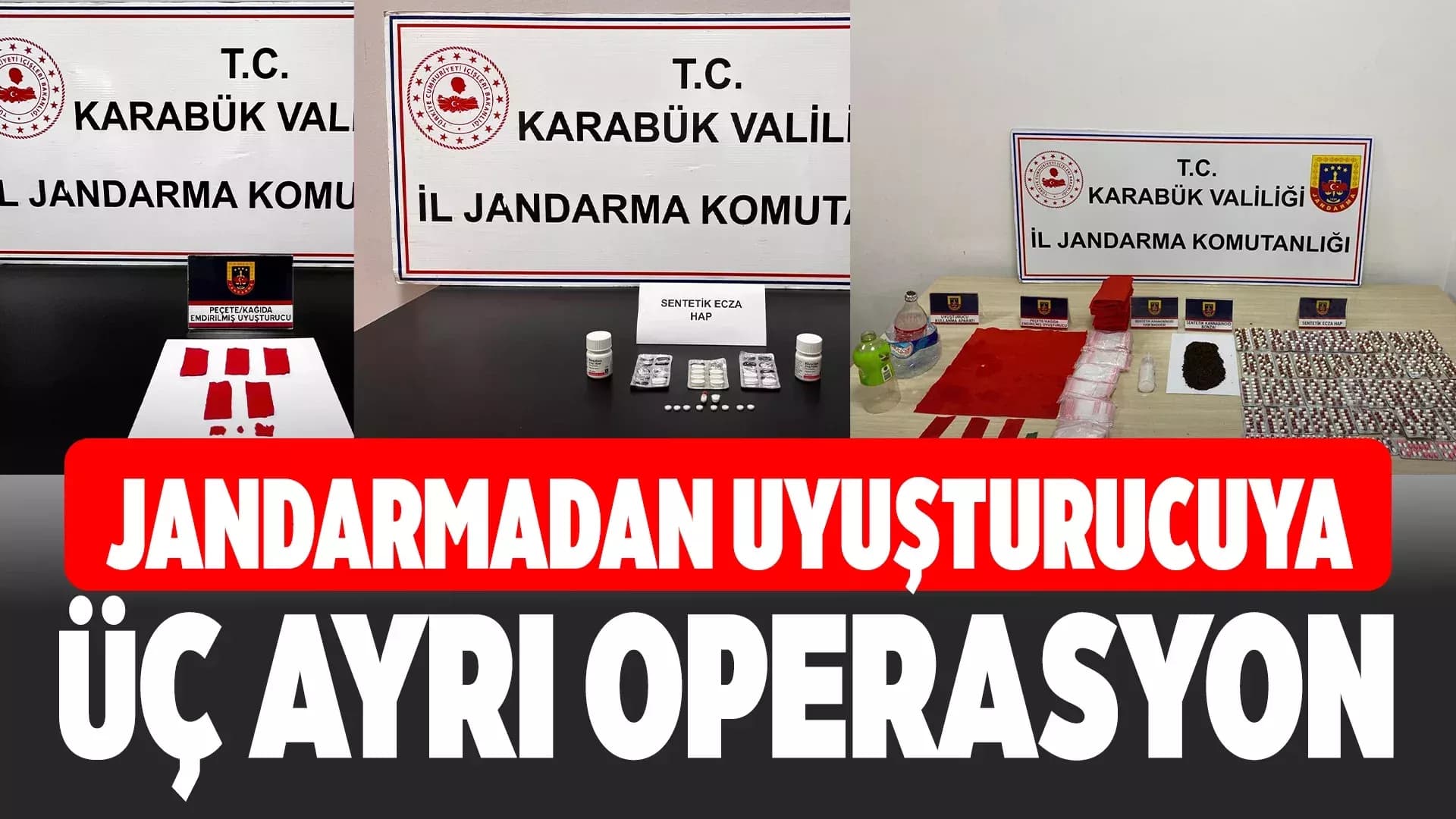 Karabük’te Jandarmadan Uyuşturucu Operasyonları