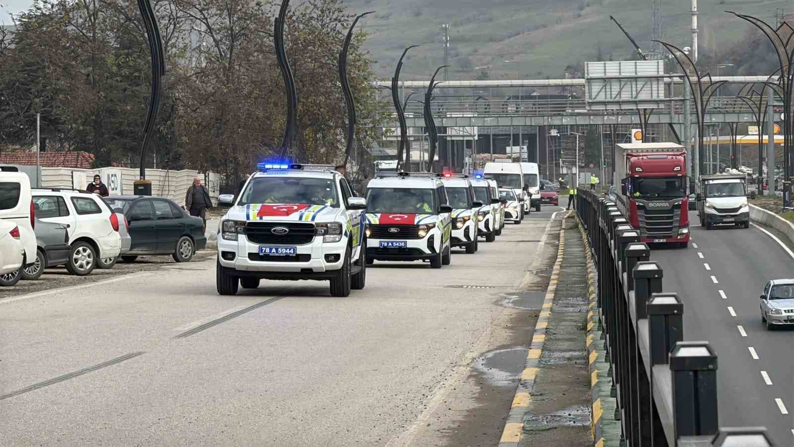 Karabük’te emniyet ve jandarmaya 47 yeni araç tahsisi yapıldı