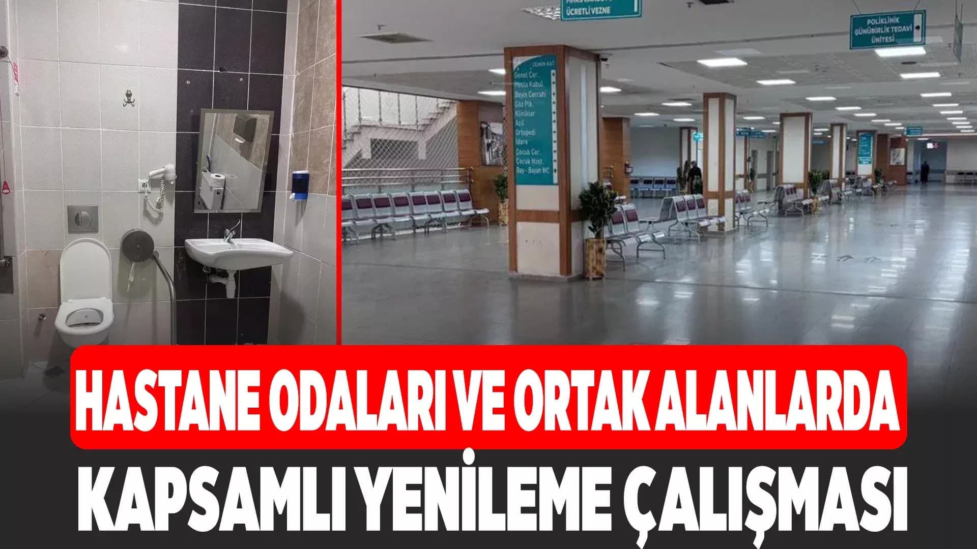 Karabük Eğitim ve Araştırma Hastanesinde fiziki altyapı yenileme çalışmaları sürüyor