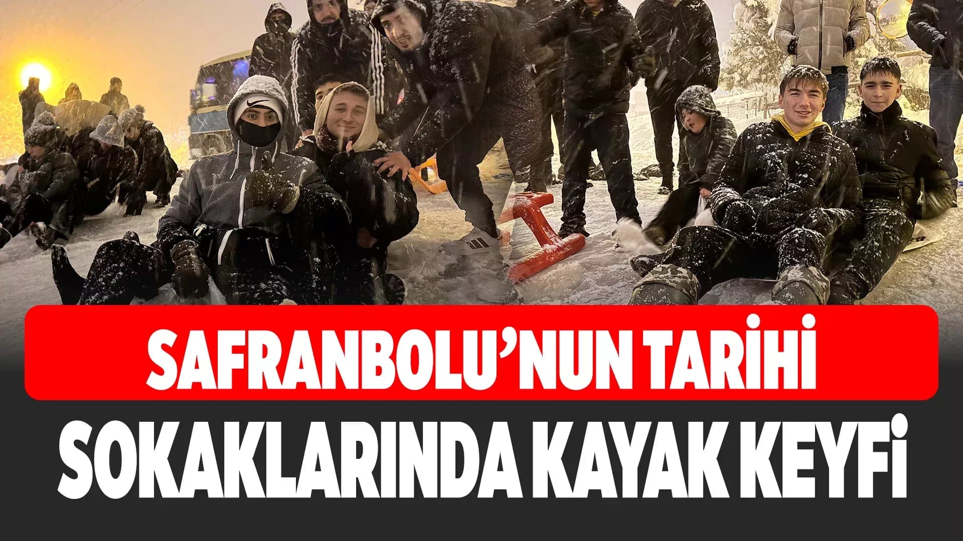 Karabük'te kar çilesi ve eğlence bir arada