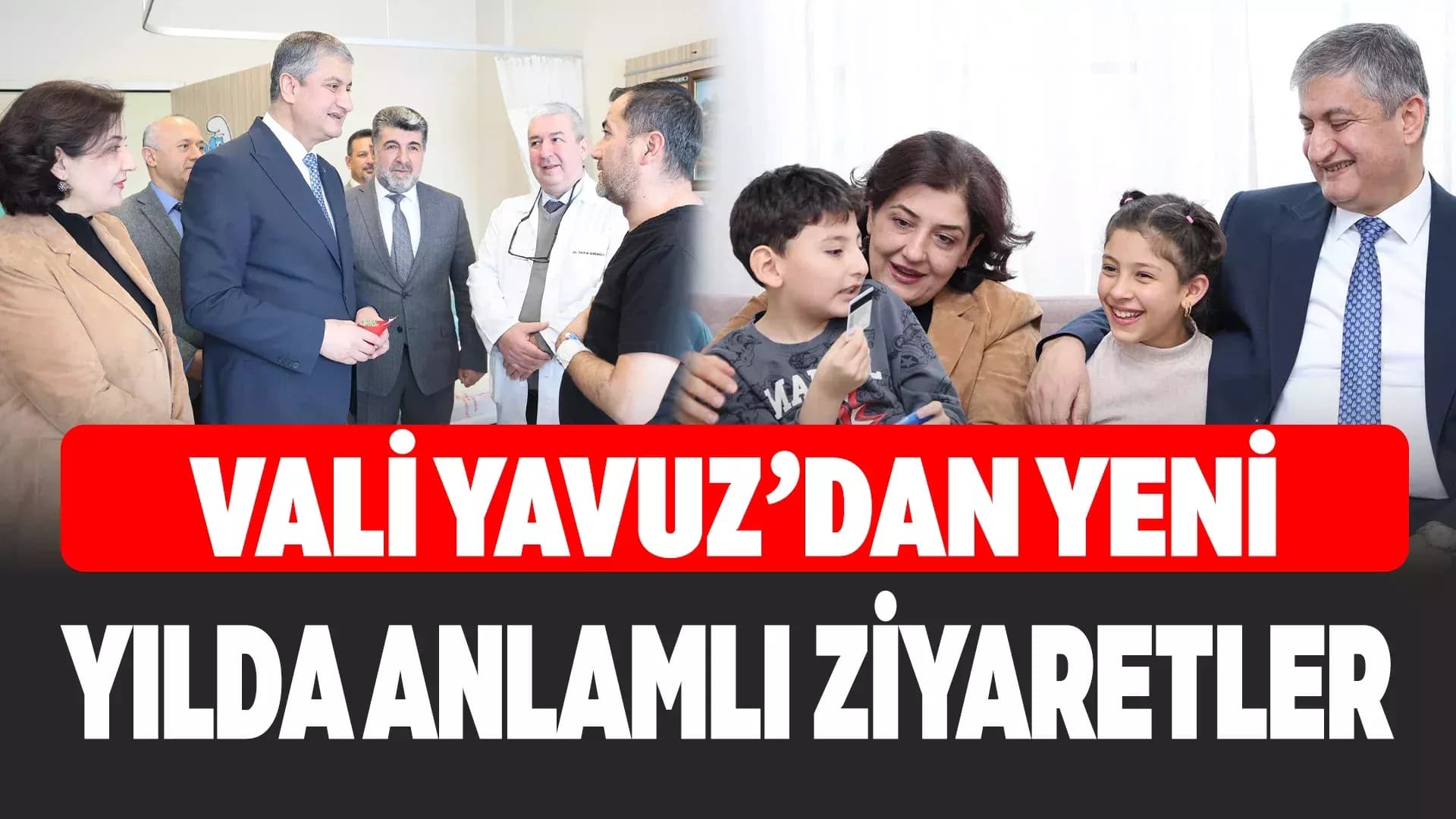 Vali Mustafa Yavuz ve Eşinden Yeni Yılda Gönül Ziyaretleri