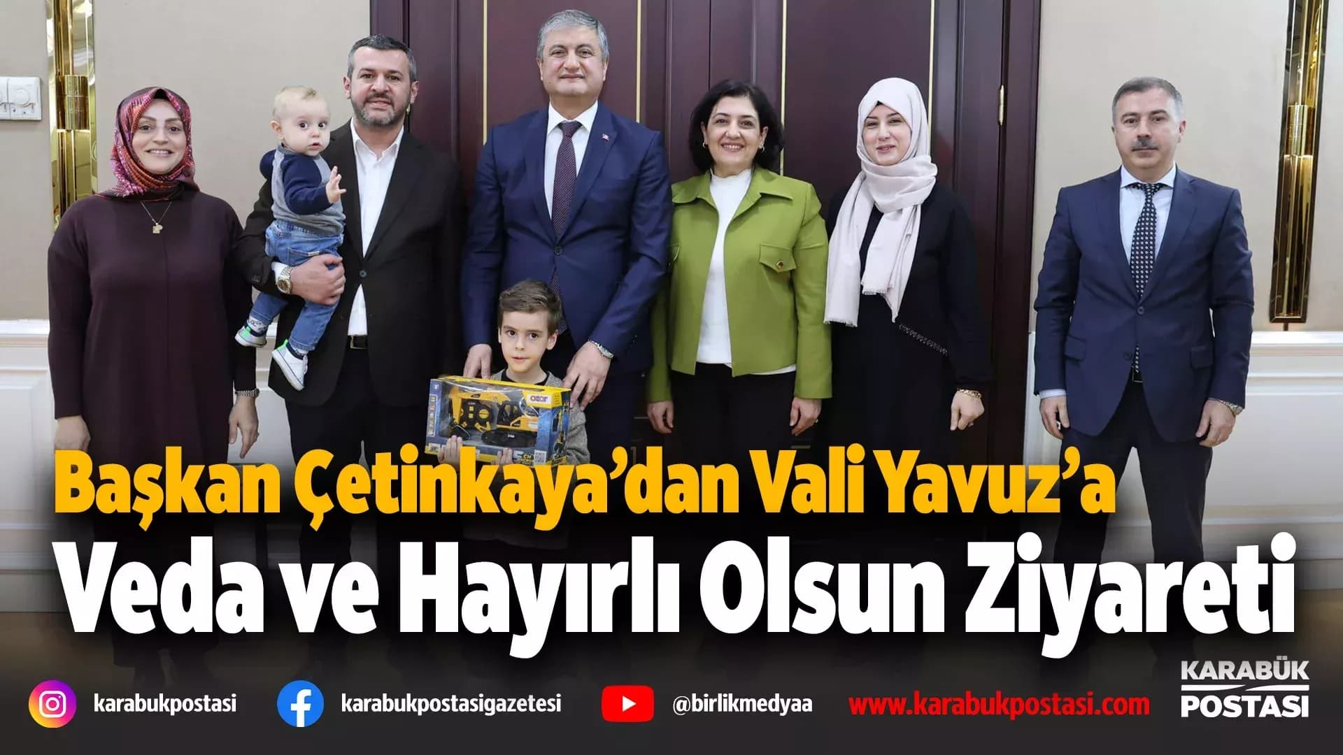 Başkan Çetinkaya ve Başsavcı Akman’dan Vali Yavuz'a Veda