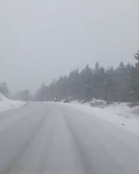 Kastamonu’da yüksek rakımlı bölgelerde kar yağışı etkili oluyor