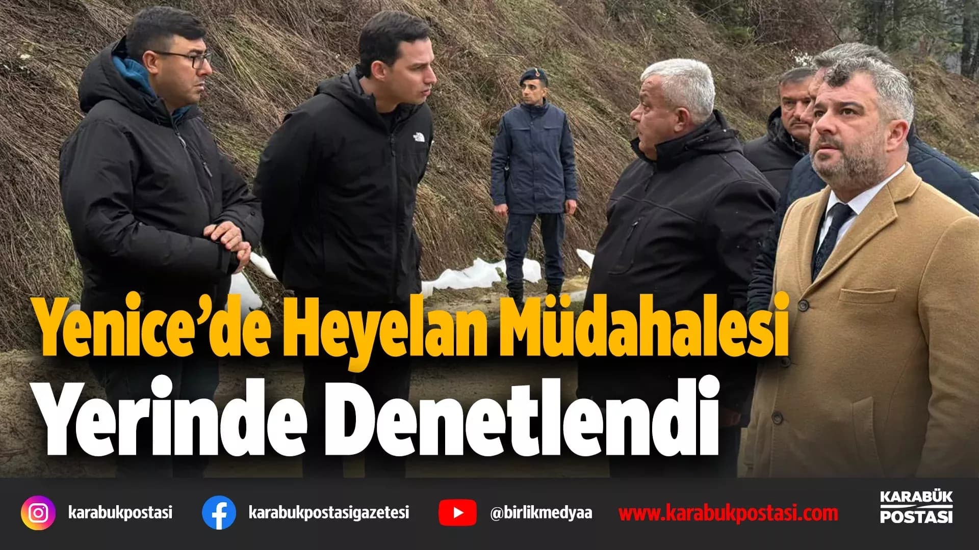 Yenice’de Heyelan Bölgesinde İnceleme