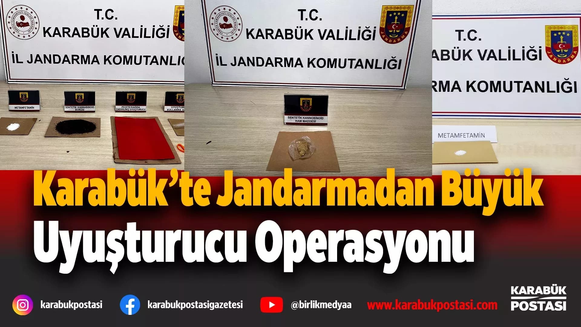 Karabük’te uyuşturucu operasyonu