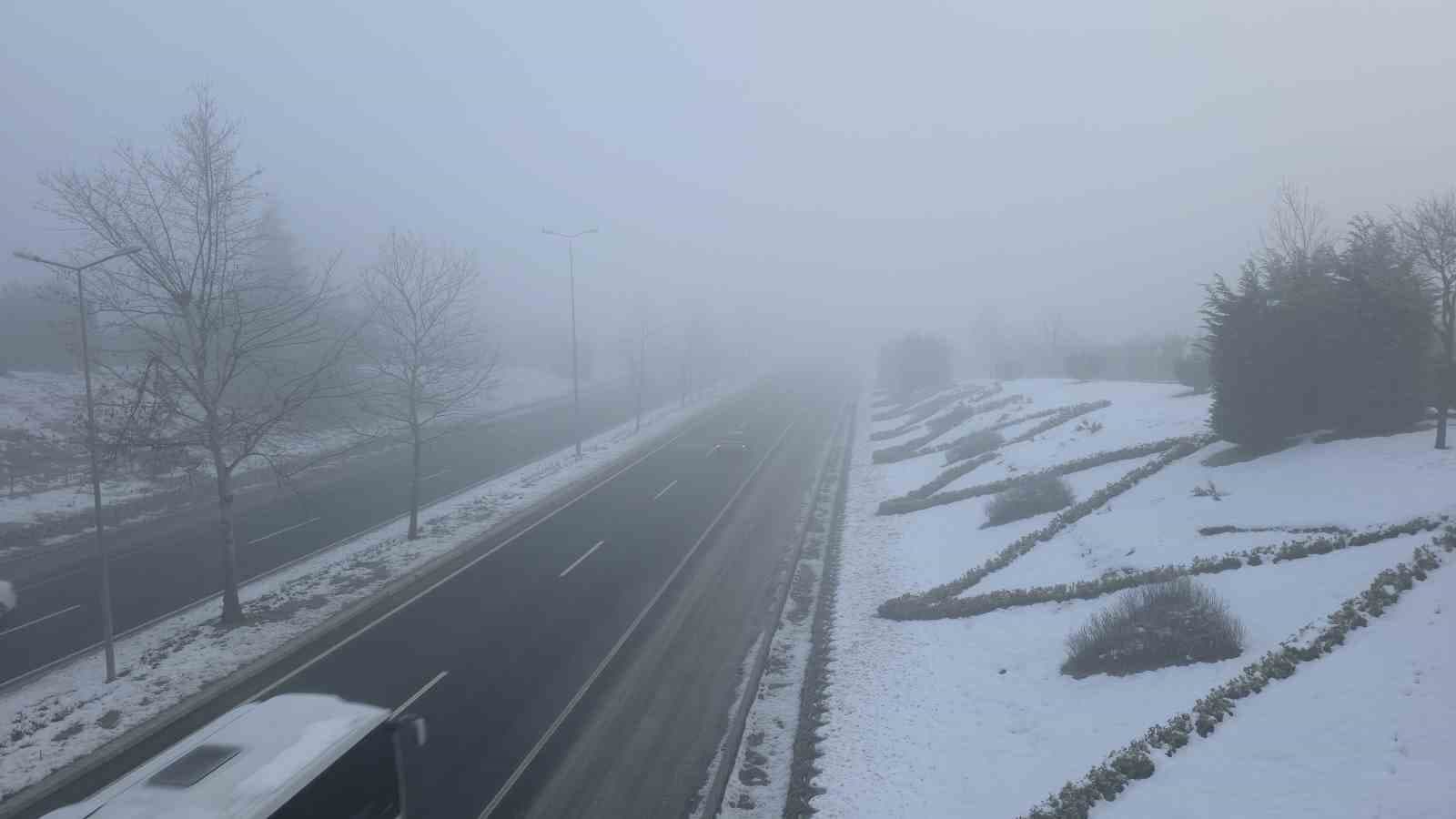 Düzce’de sis ve soğuk hava etkili oluyor