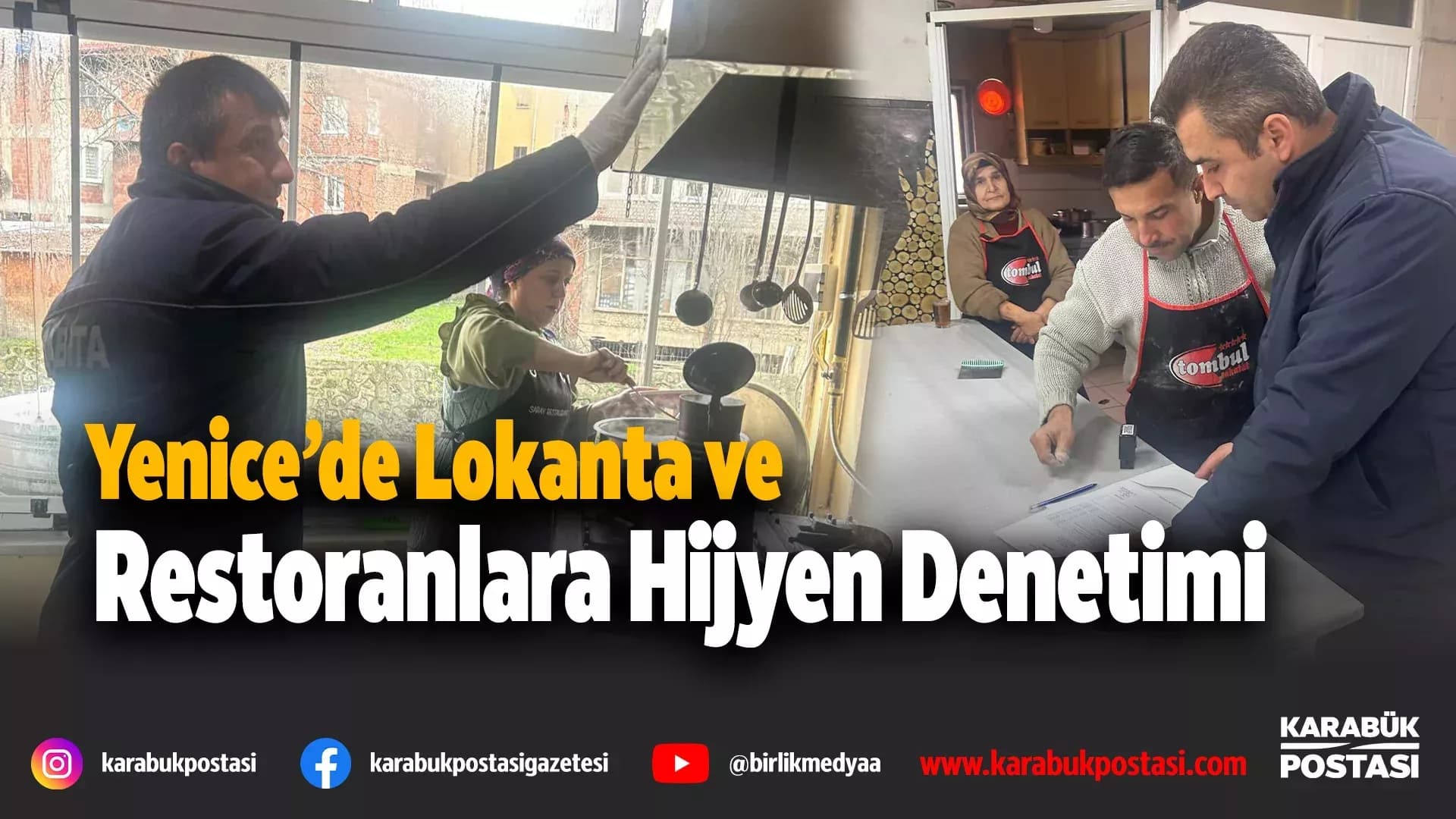 Yenice’de lokanta ve restoranlara hijyen denetimi
