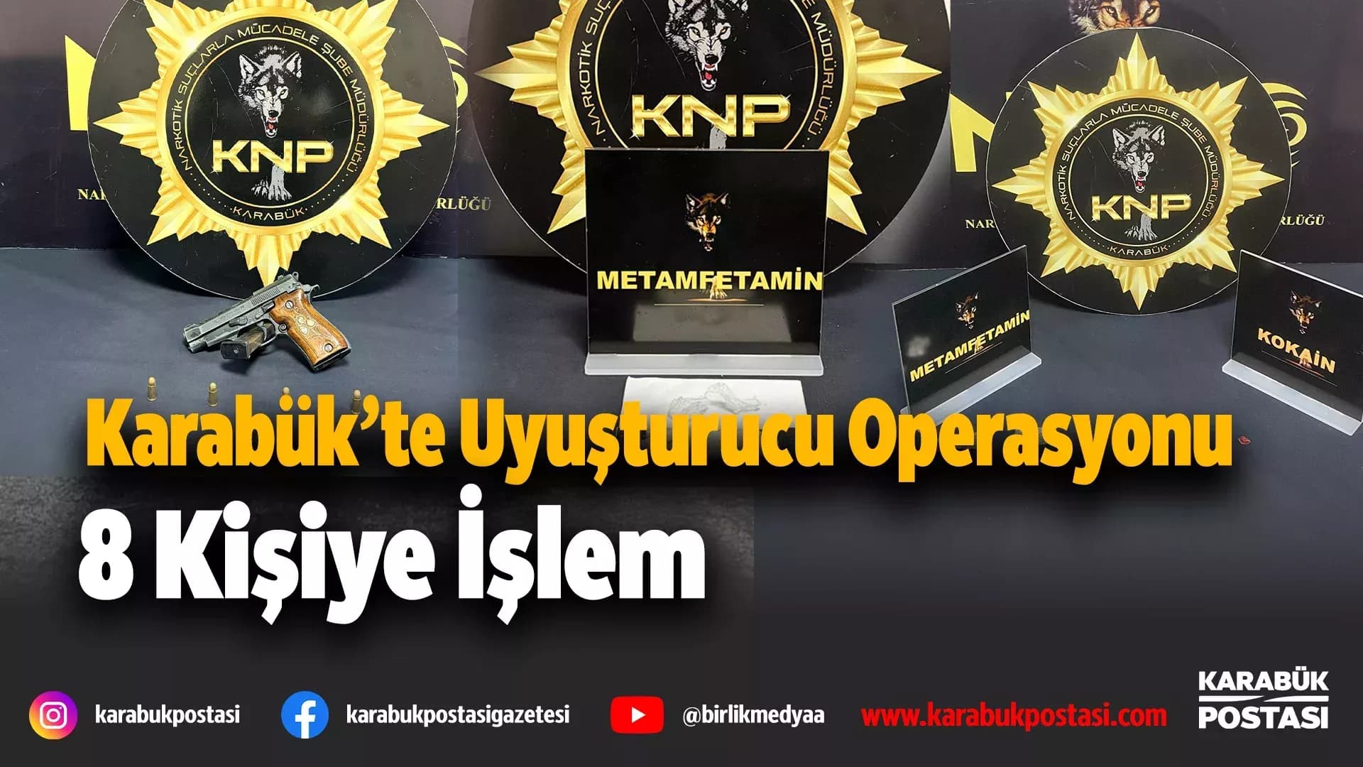 Karabük'te silah ve uyuşturucu ele geçirildi