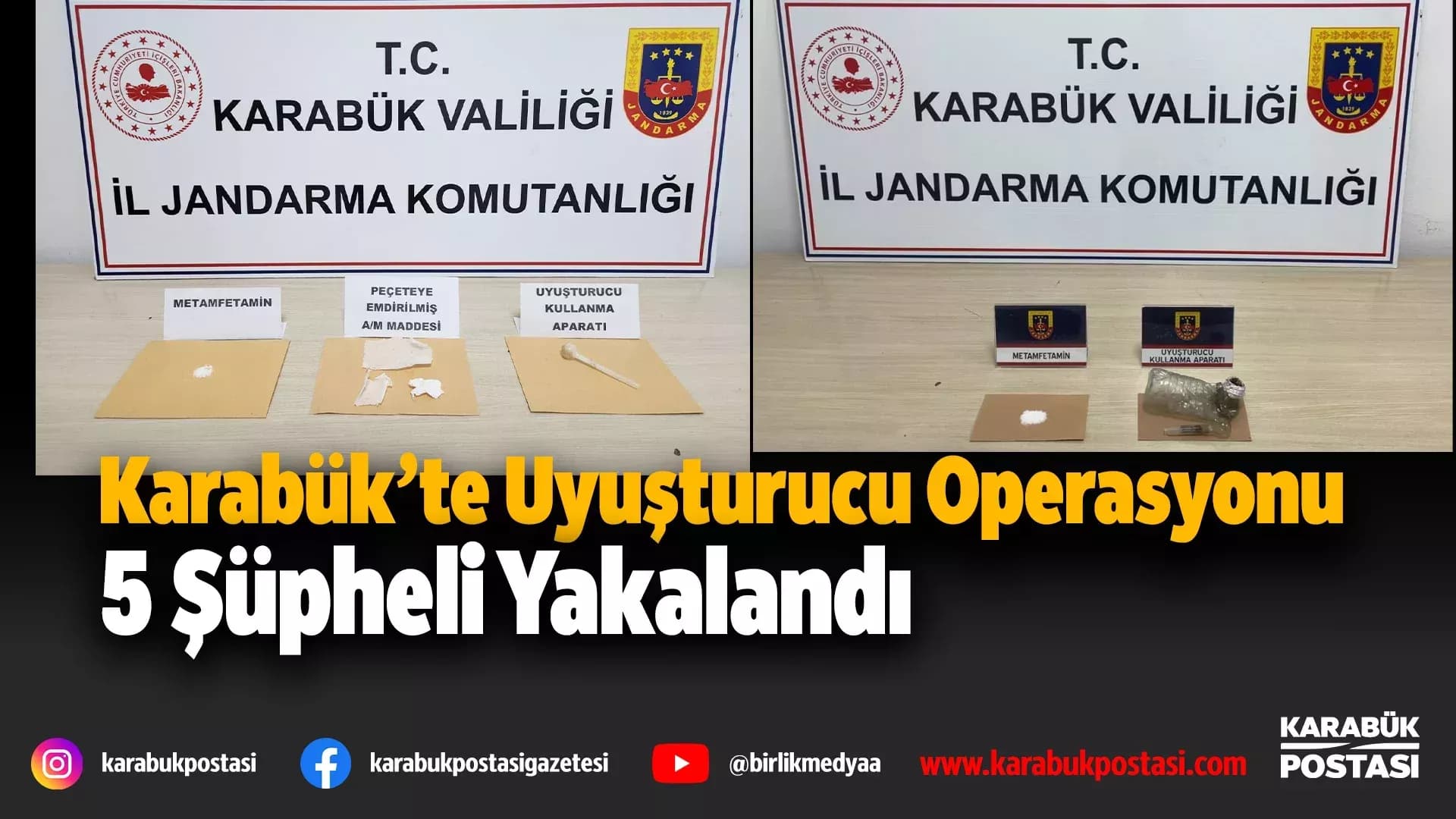 Karabük’te Uyuşturucu Operasyonu