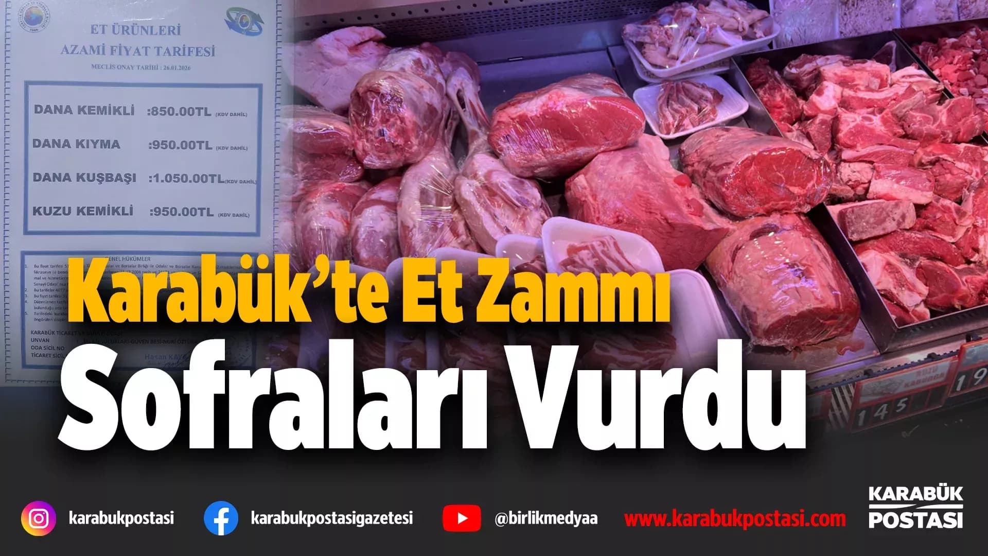 ET FİYATLARINDA DUR DURAK YOK