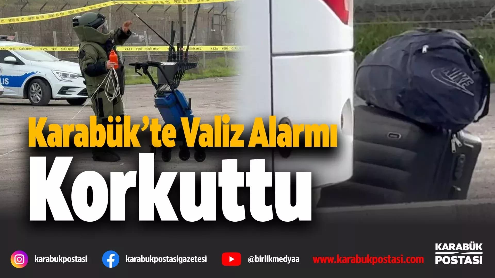 Karabük'te sahipsiz valiz polisi harekete geçirdi
