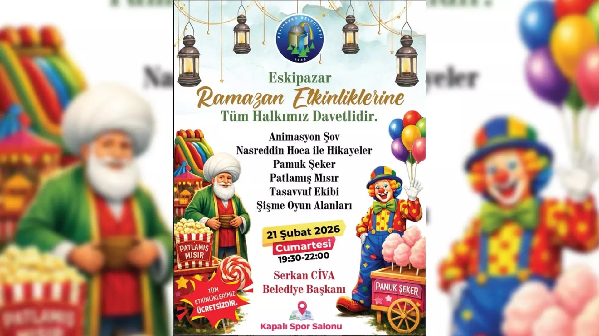 Eskipazar Belediyesi’nden Ramazan Etkinliklerine Davet