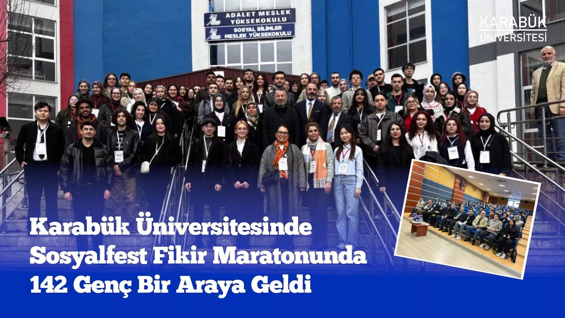 Karabük Üniversitesinde Sosyalfest Fikir Maratonunda 142 Genç Bir Araya Geldi