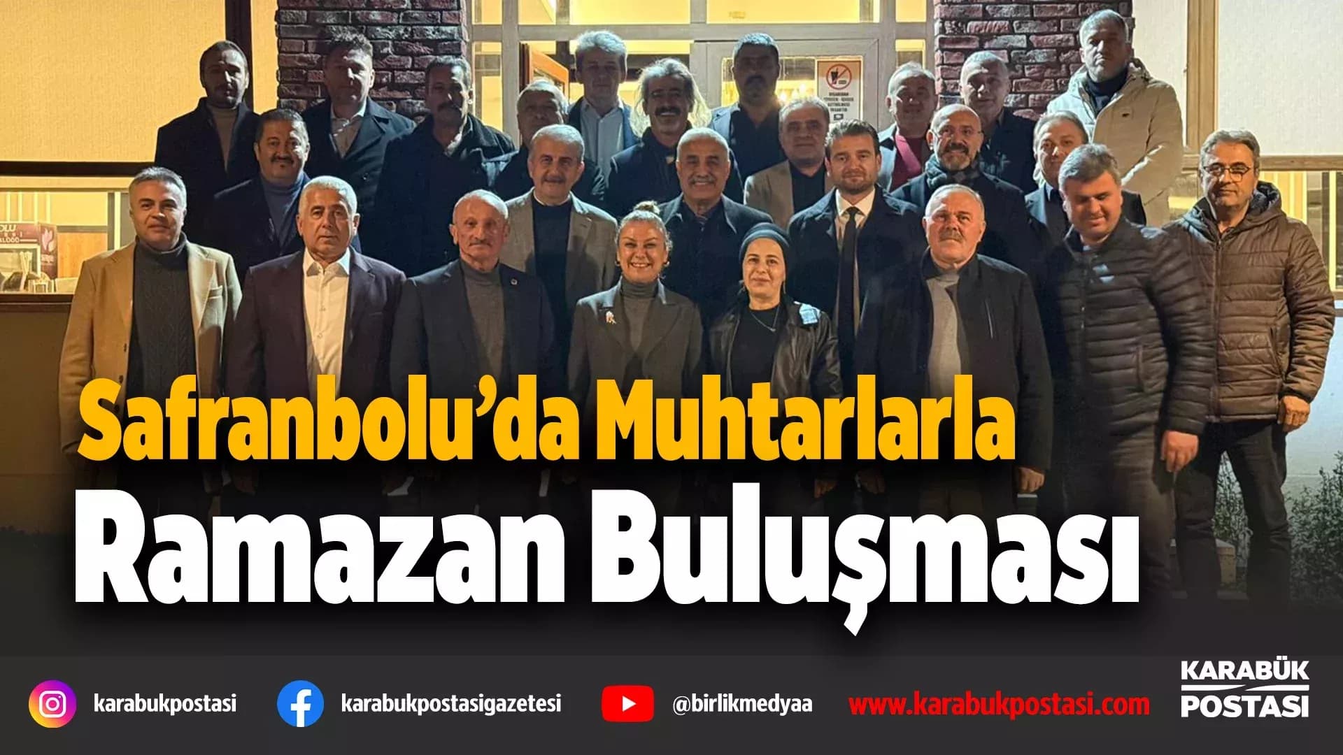 Safranbolu Belediye Başkanı Elif Köse muhtarlarla iftarda buluştu