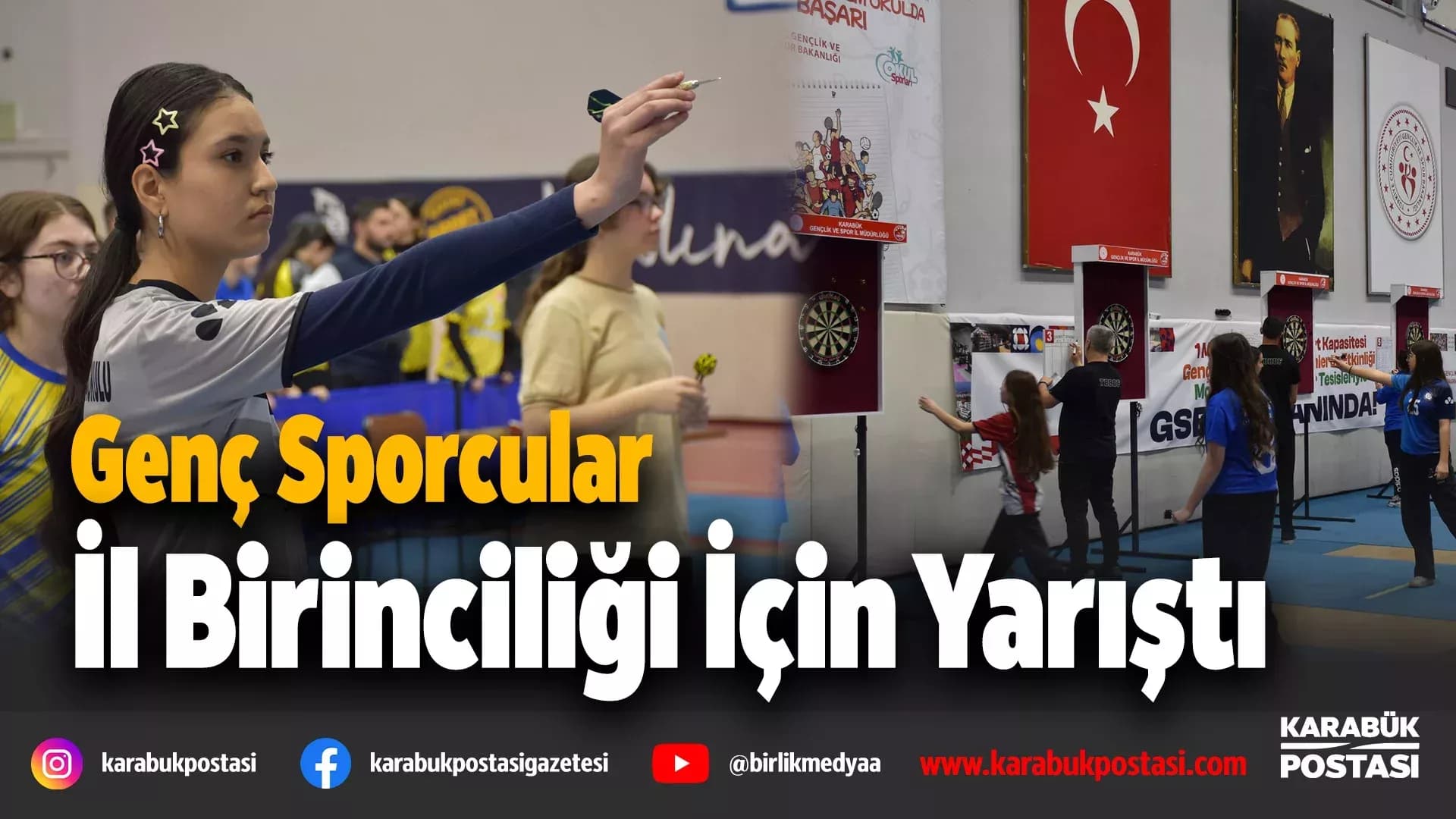 Yıldız kızlar dart heyecanı başladı