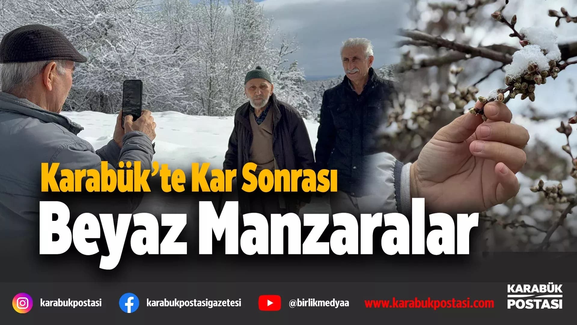 Güneşin açmasıyla oluşan eşsiz kar manzaraları dronla görüntülendi