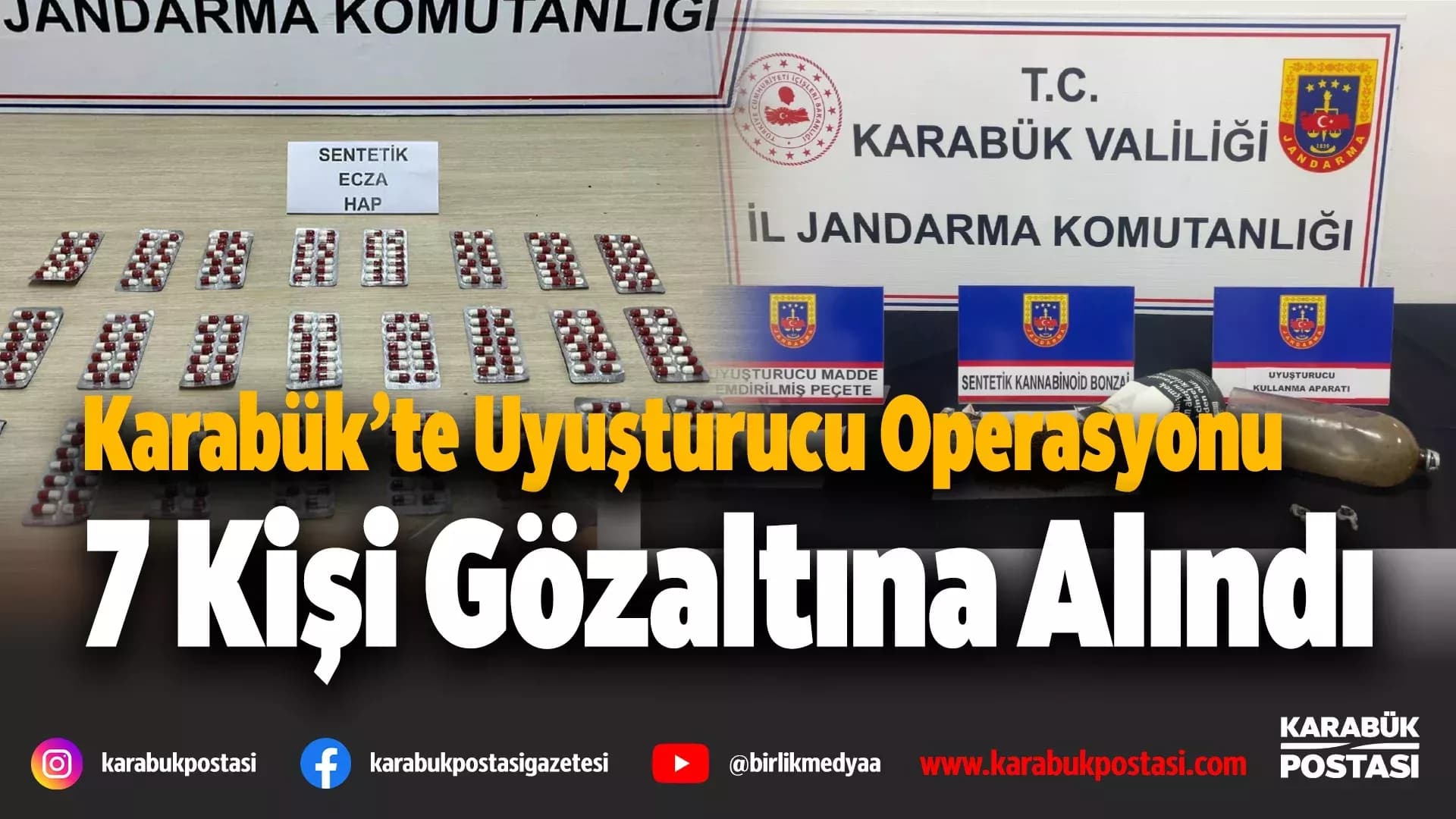 Karabük'te Jandarmadan Uyuşturucu Operasyonu