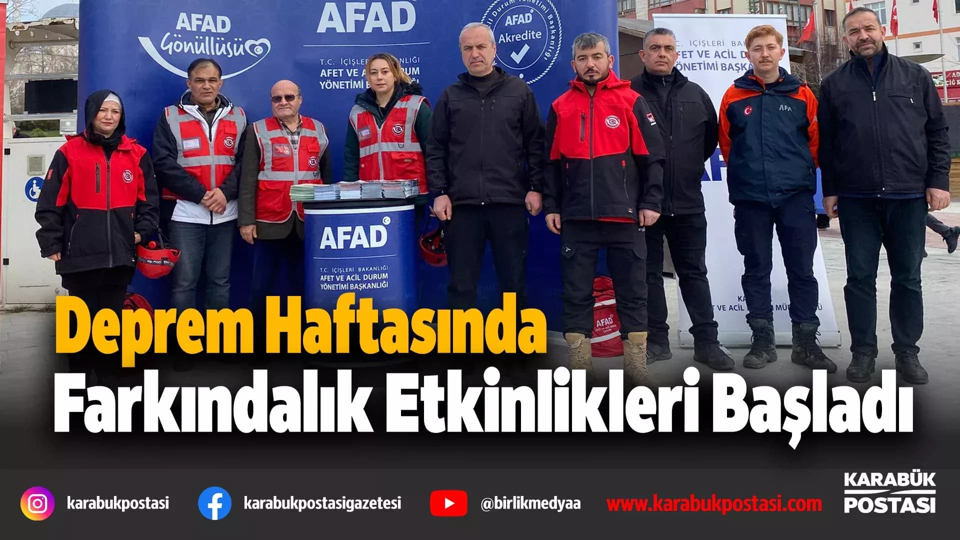 Karabük’te 1-7 Mart Deprem Haftası Etkinlikleri Başladı