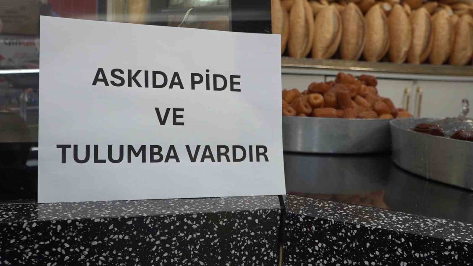 Rize’de askıda ekmek, pidenin ardından askıda tulumba kampanyası başladı