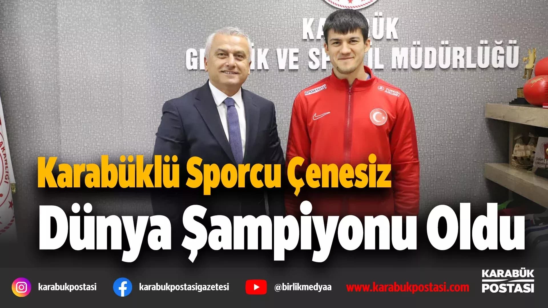 Karabüklü Milli Sporcudan Dünya Şampiyonluğu