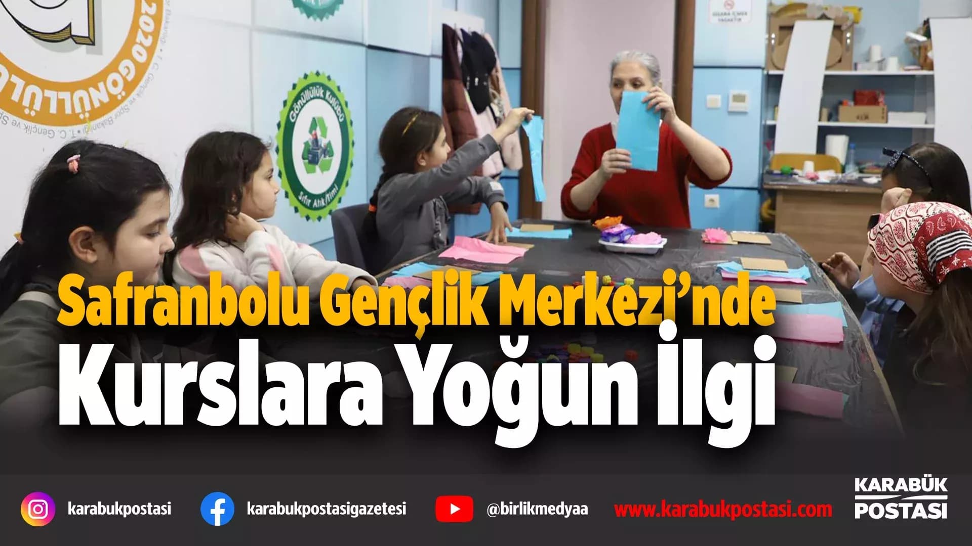 Gençlik Merkezi’ndeki eğitimlere gençlerden yoğun ilgi