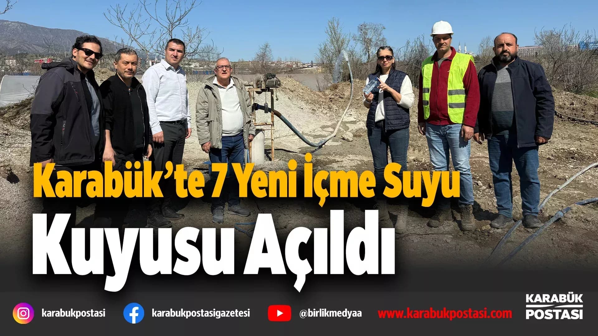 Karabük’te İçme Suyu İçin 7 Yeni Sondaj Kuyusu