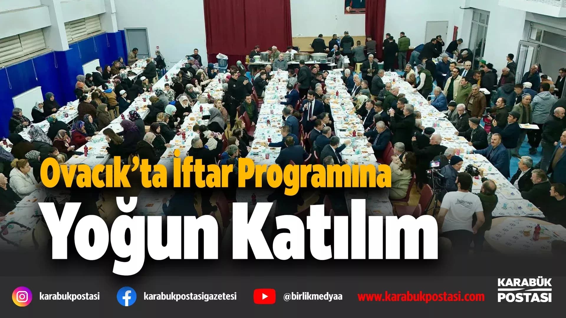 Milletvekili Şahin'den Ovacık’ta geniş katılımlı iftar