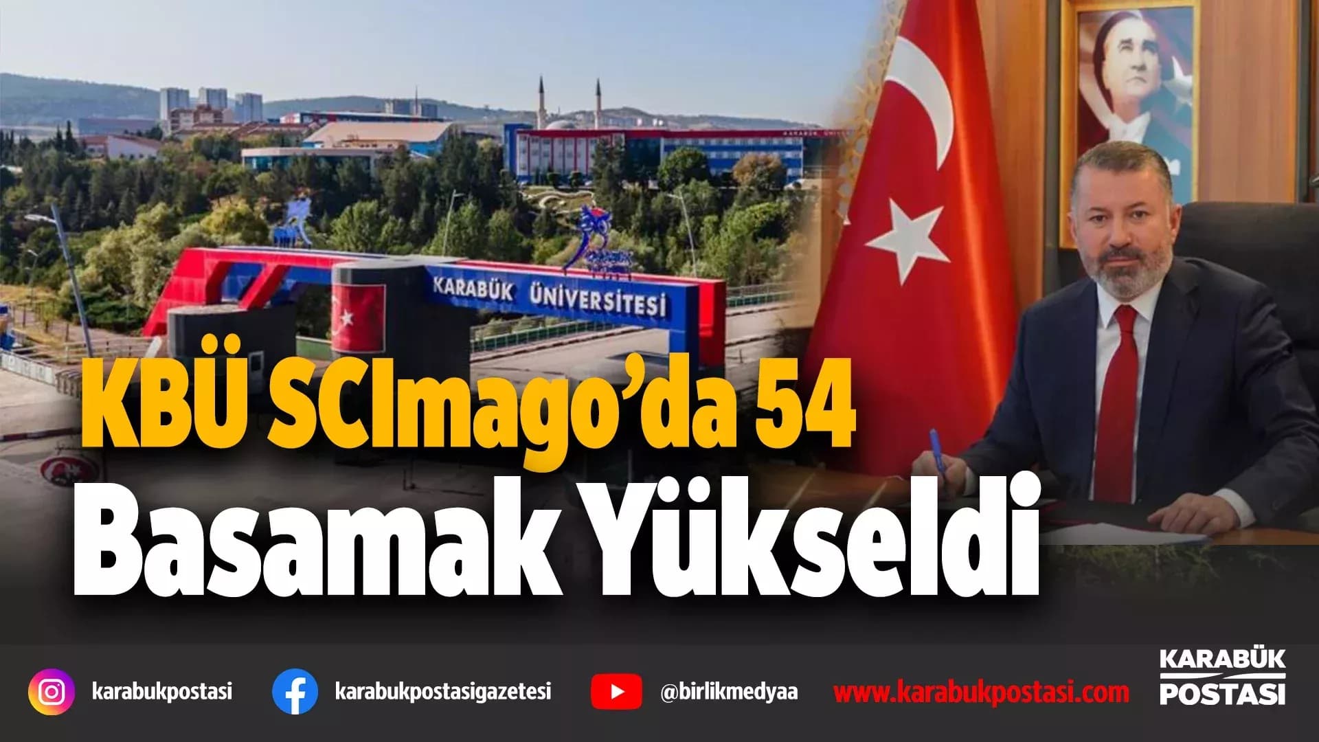 KBÜ SCImago sıralamasında yükseliş kaydetti