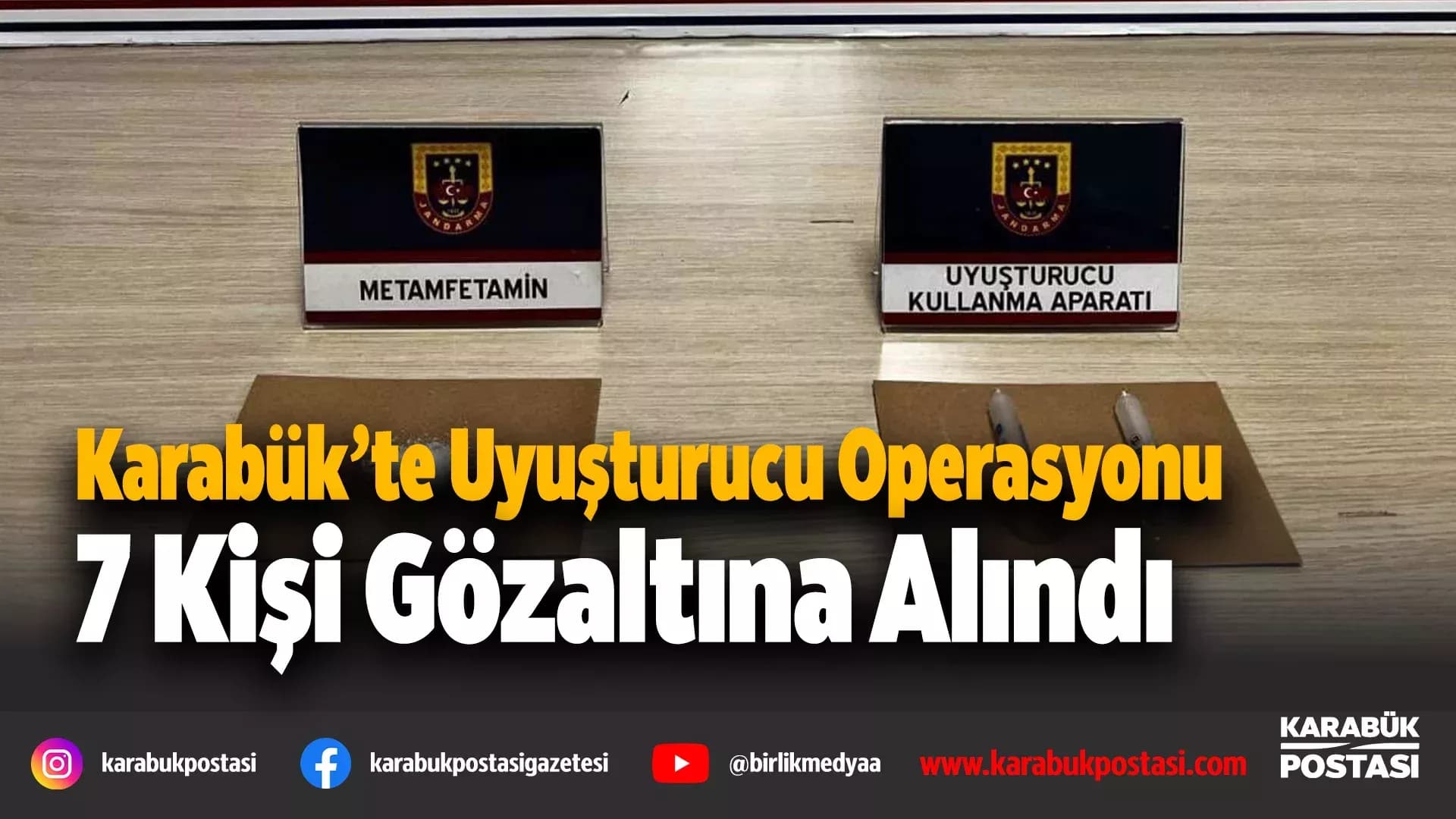 Karabük’te Uyuşturucu Operasyonu: 7 Gözaltı