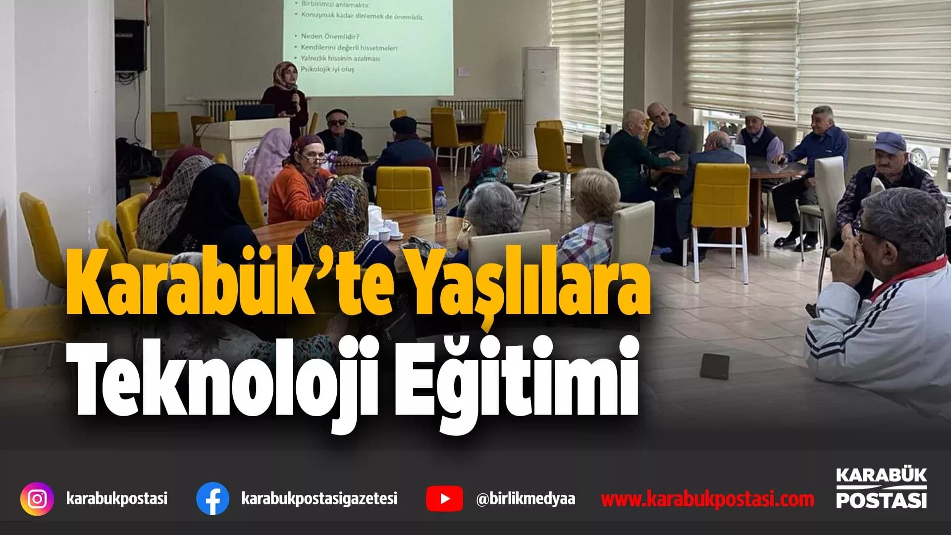 Büyükler için teknoloji ve iletişim eğitimi