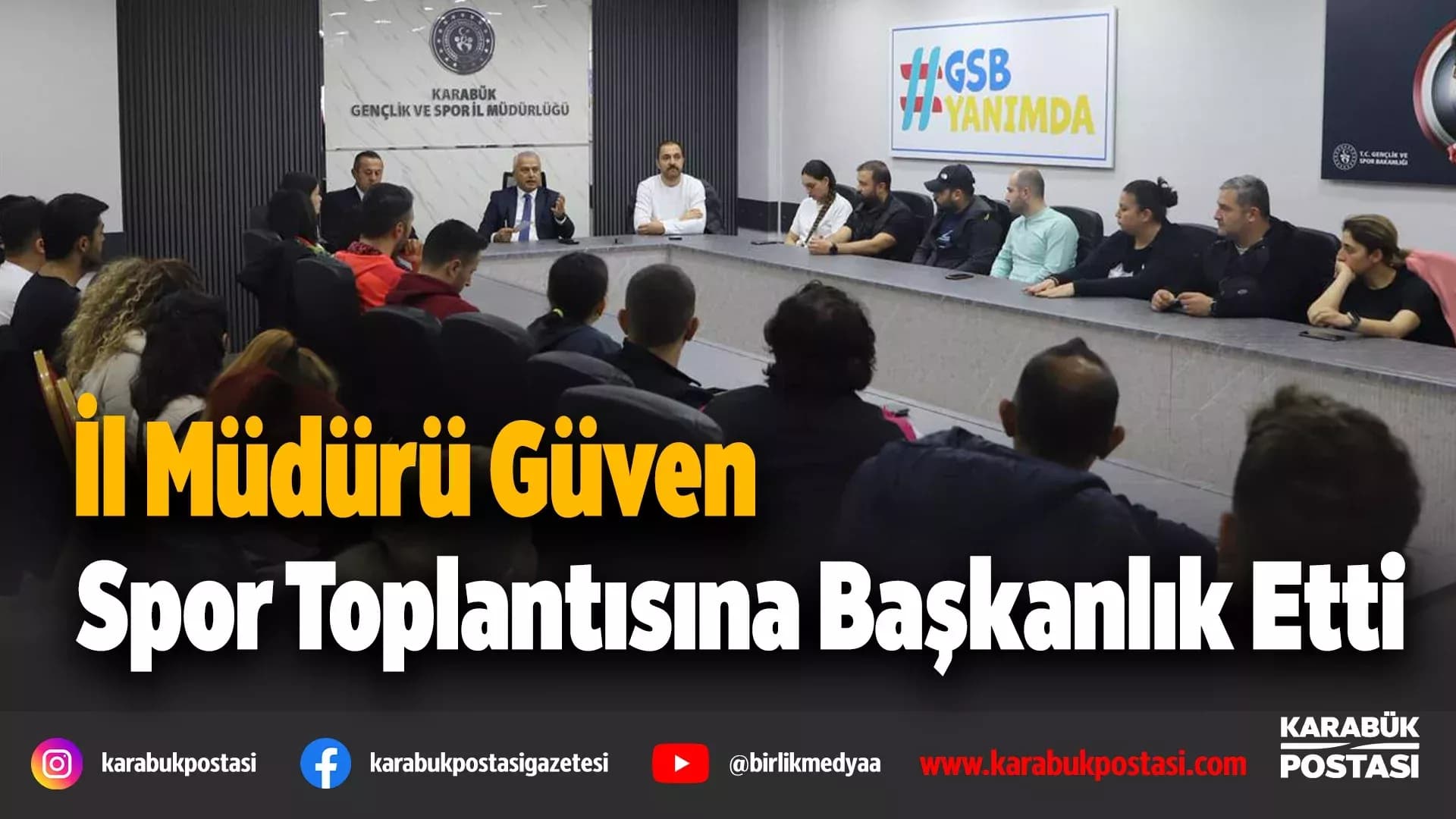Karabük'te antrenörlerle değerlendirme toplantısı gerçekleştirildi