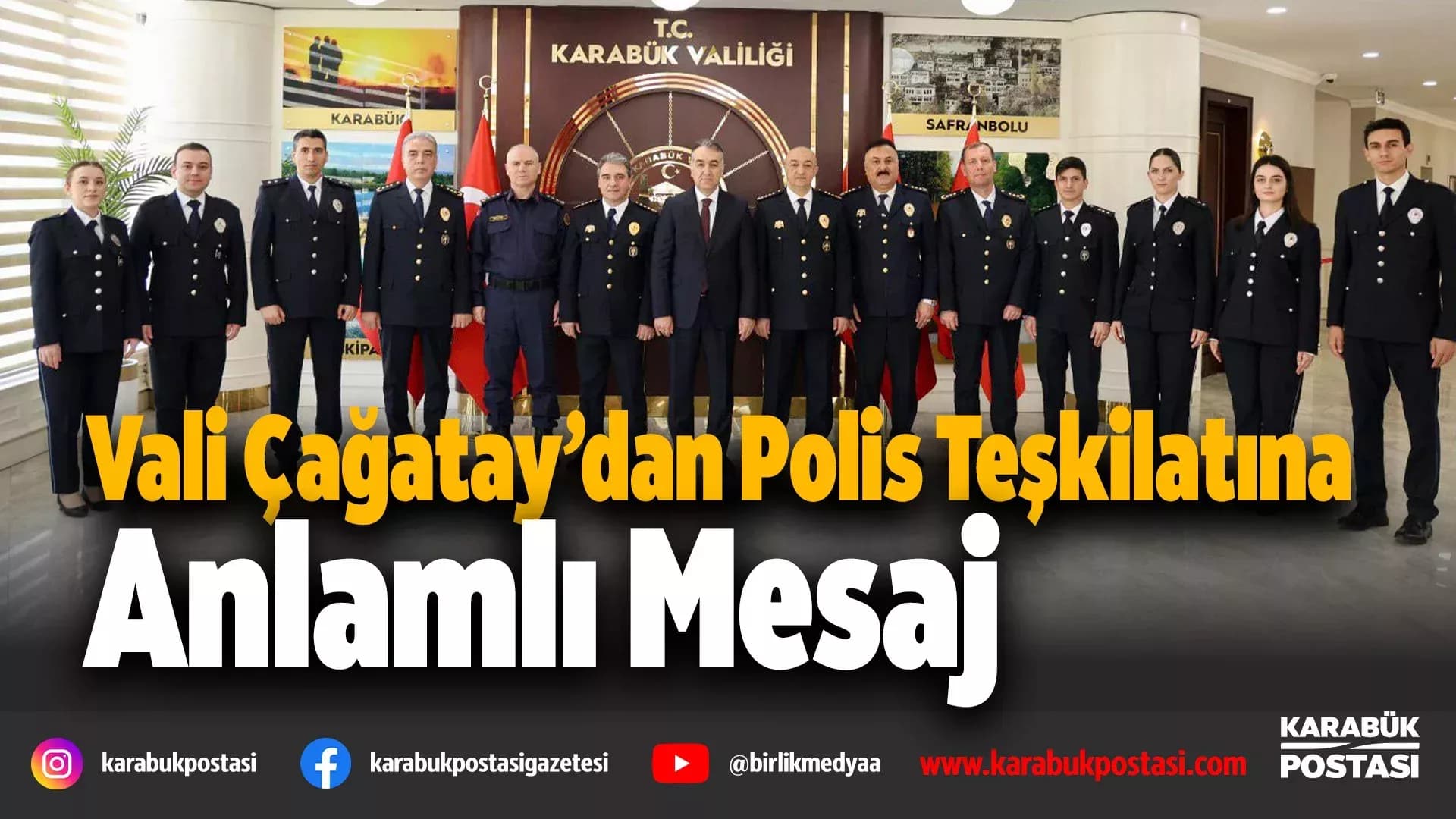 Vali Çağatay’a Polis Haftası ziyareti