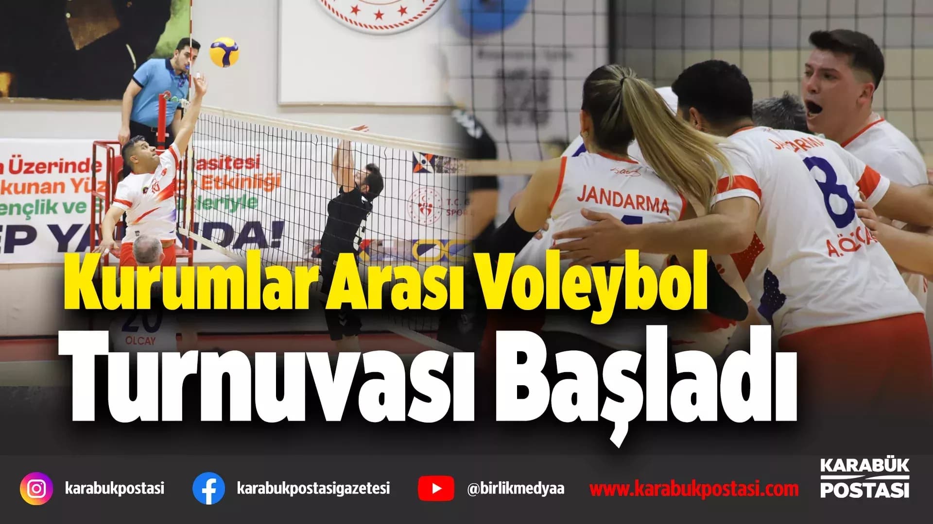 Karabük'te Gençlik Haftası Voleybol Turnuvası başladı