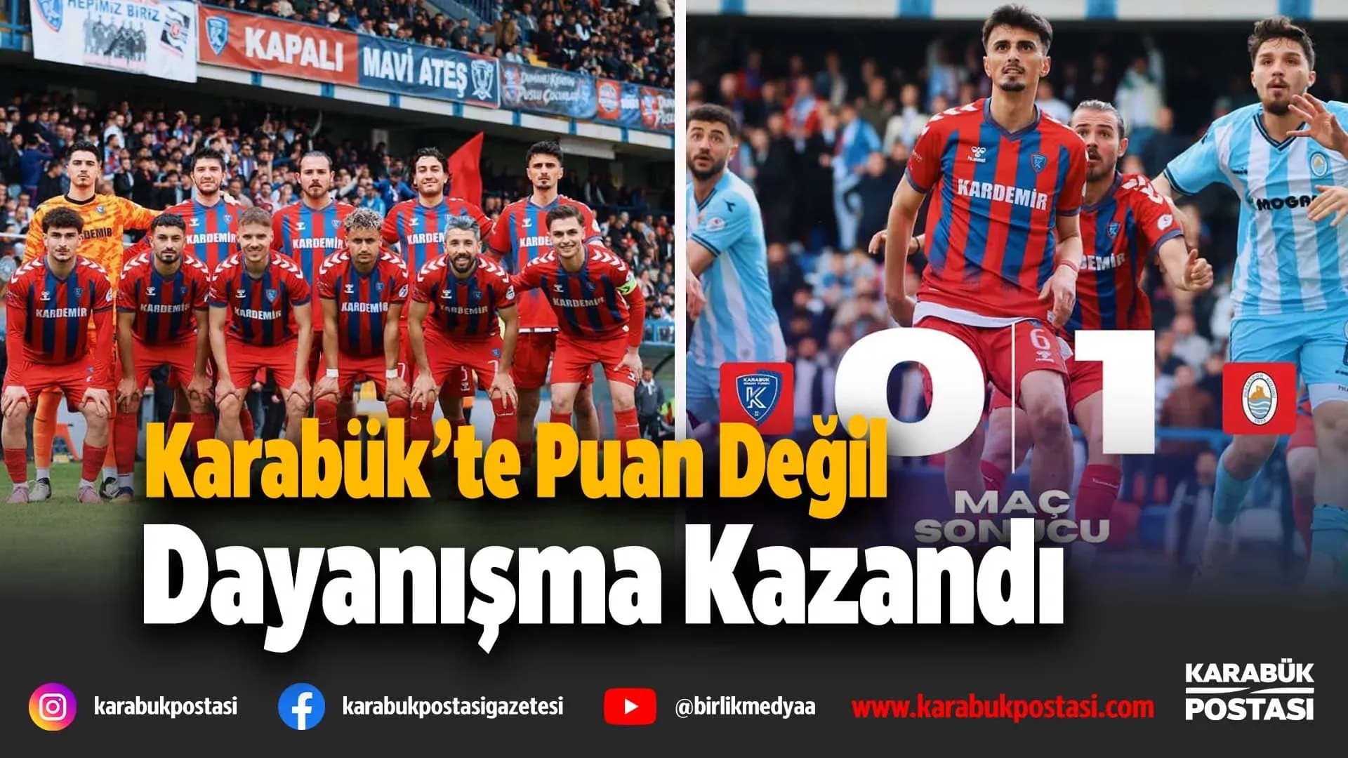 Karabük İdman Yurdu, Anlamlı Maçta Sahadan Mağlup Ayrıldı