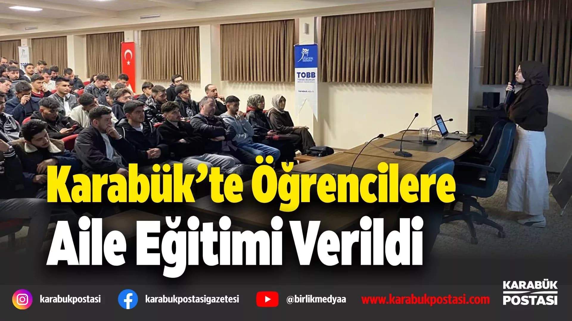 Karabük'te ailenin temelleri öğrencilere anlatıldı