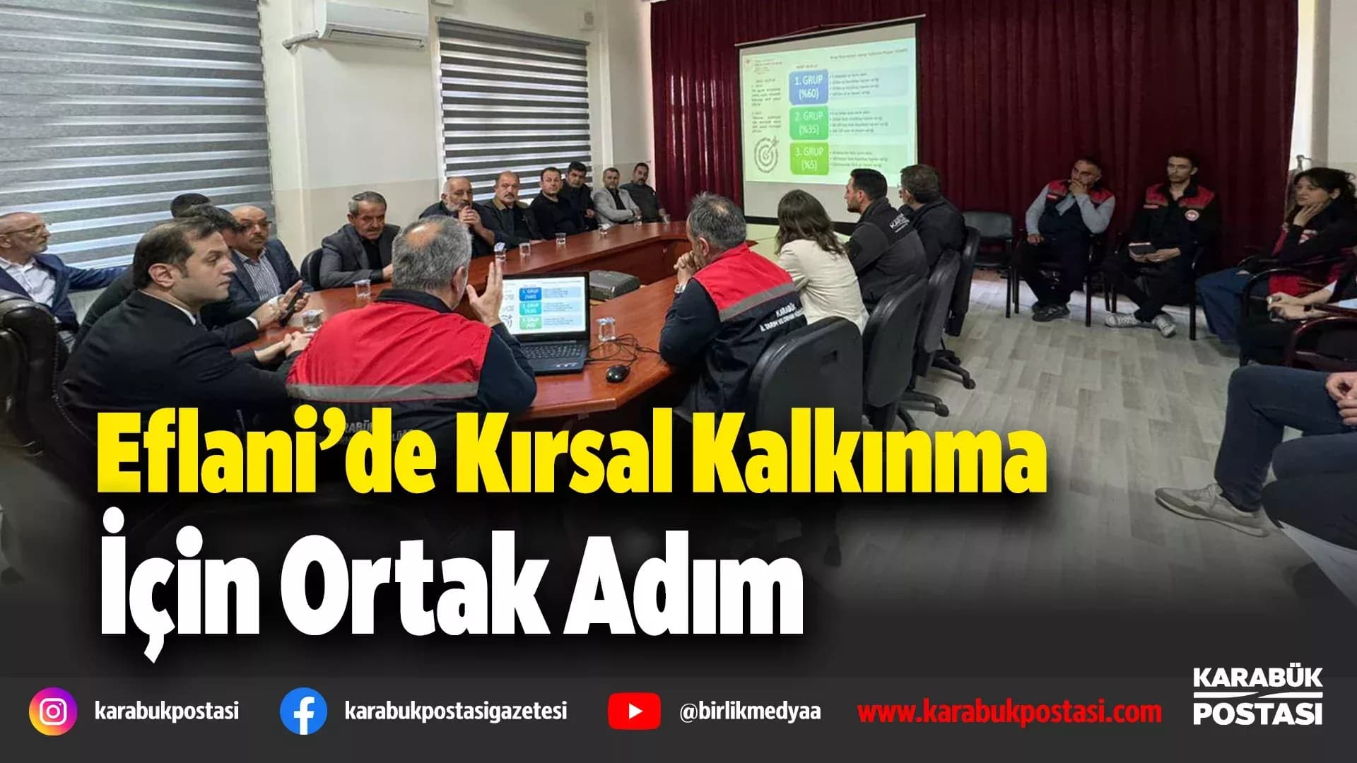 Eflani’de Kırsal Kalkınma Projesi toplantısı yapıldı