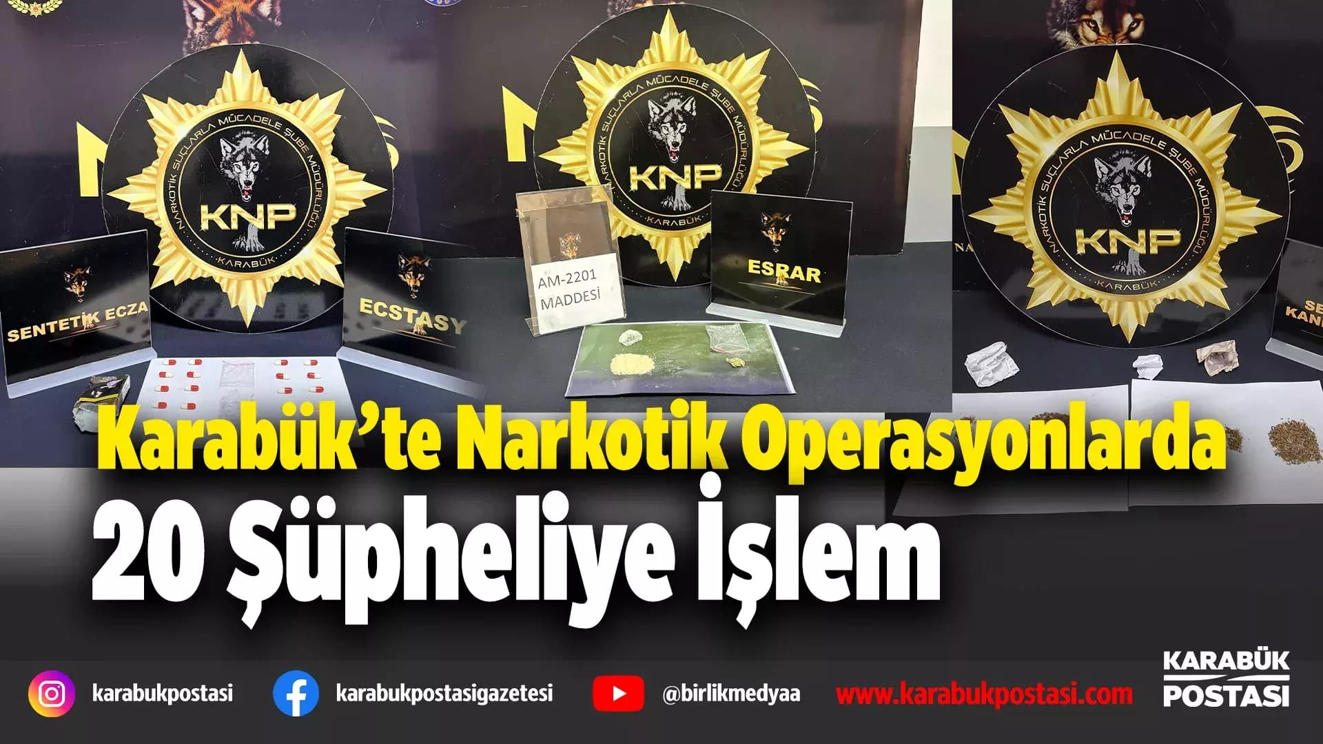 Karabük’te uyuşturucu operasyonları