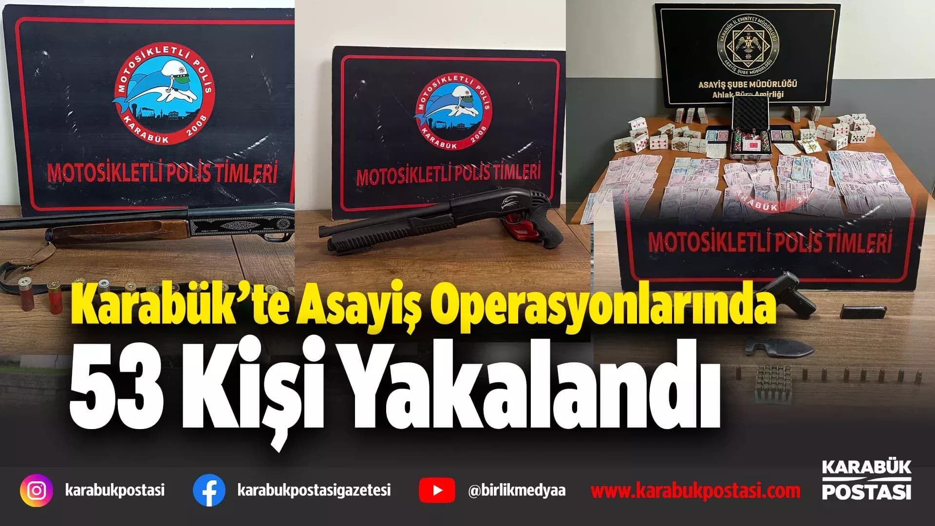 Karabük’te Asayiş Operasyonları