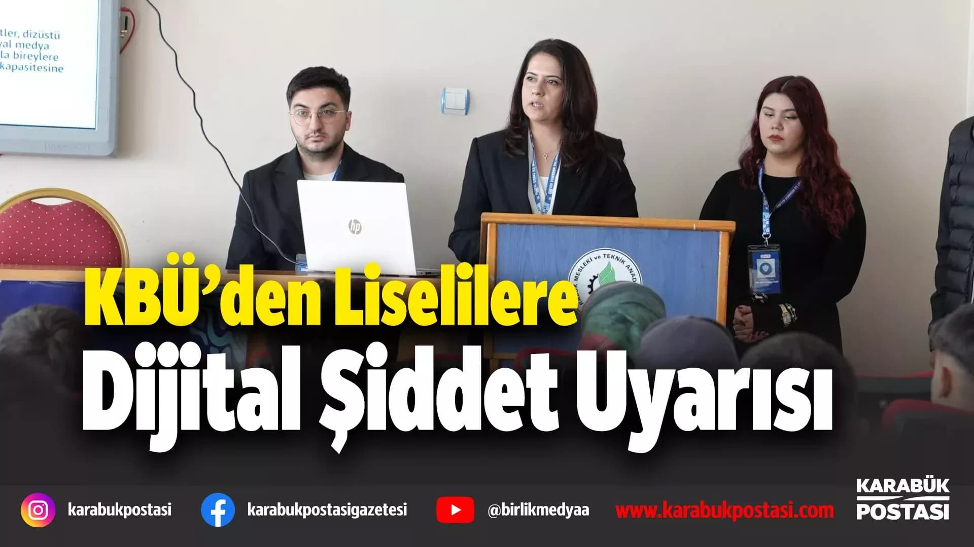 Lise öğrencilerine dijital dünyanın riskleri anlatıldı