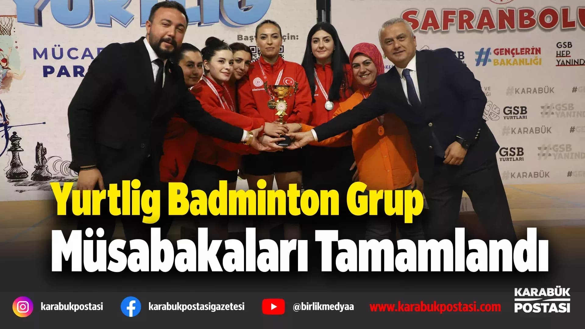 Karabük'te Yurtlig Badminton müsabakaları tamamlandı
