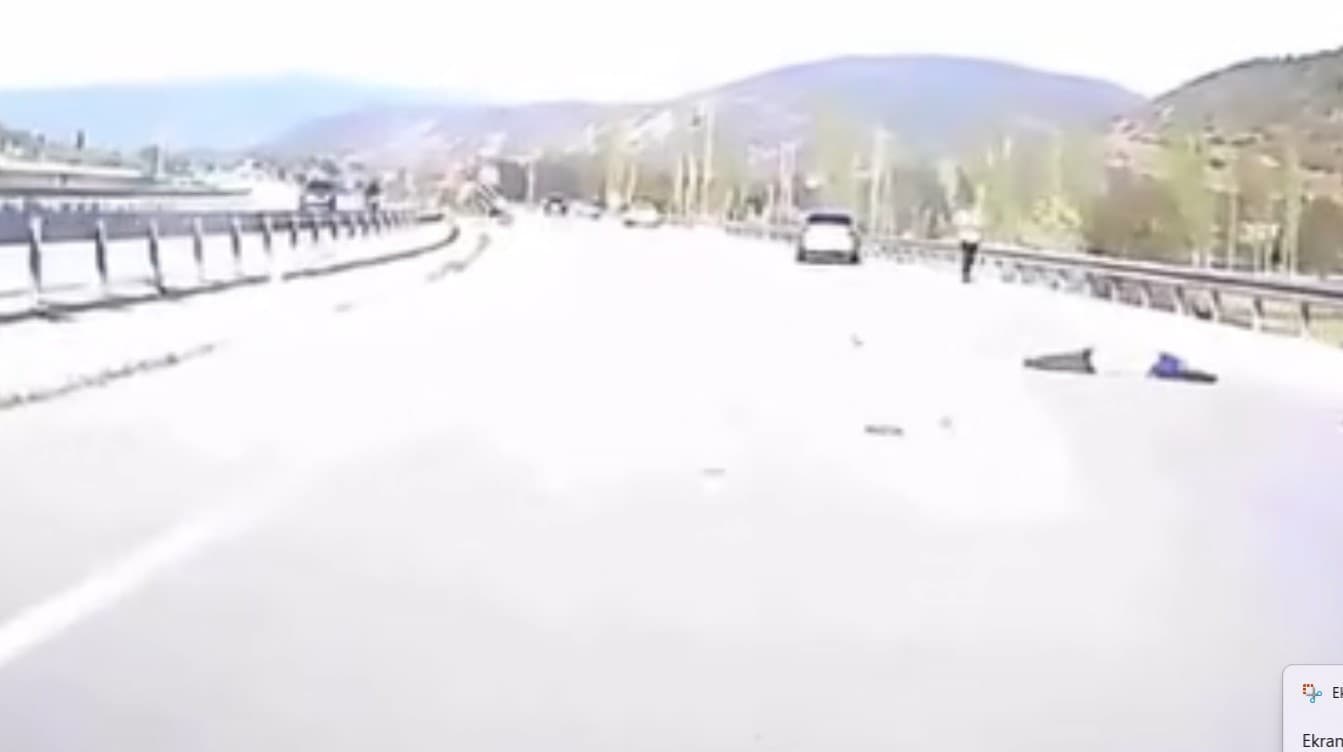 Kazada hayatını kaybeden motosiklet sürücüsünün son görüntüleri ortaya çıktı